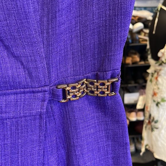 Ellen Tracy midi sleeveless summer dress, purple, size 4 - Picture 2 of 7